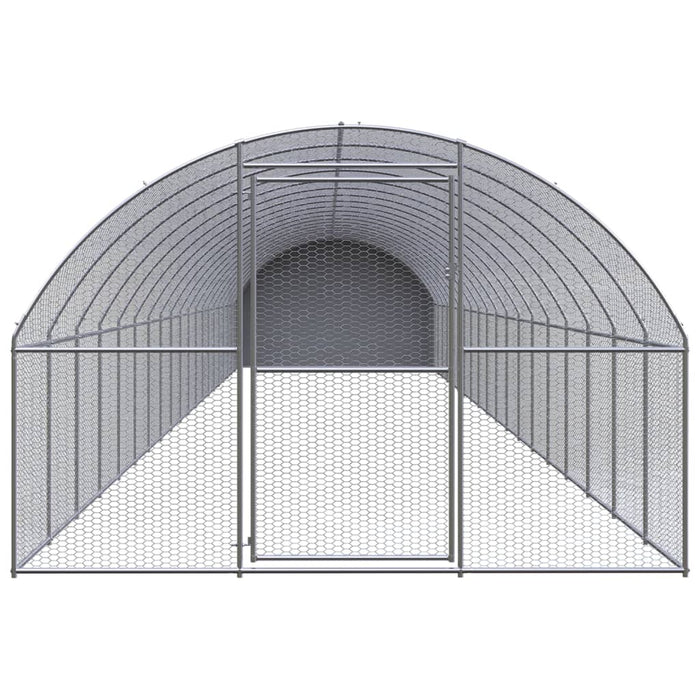 Gabbia per Polli da Esterno 3x20x2 m in Acciaio Zincato 3095479