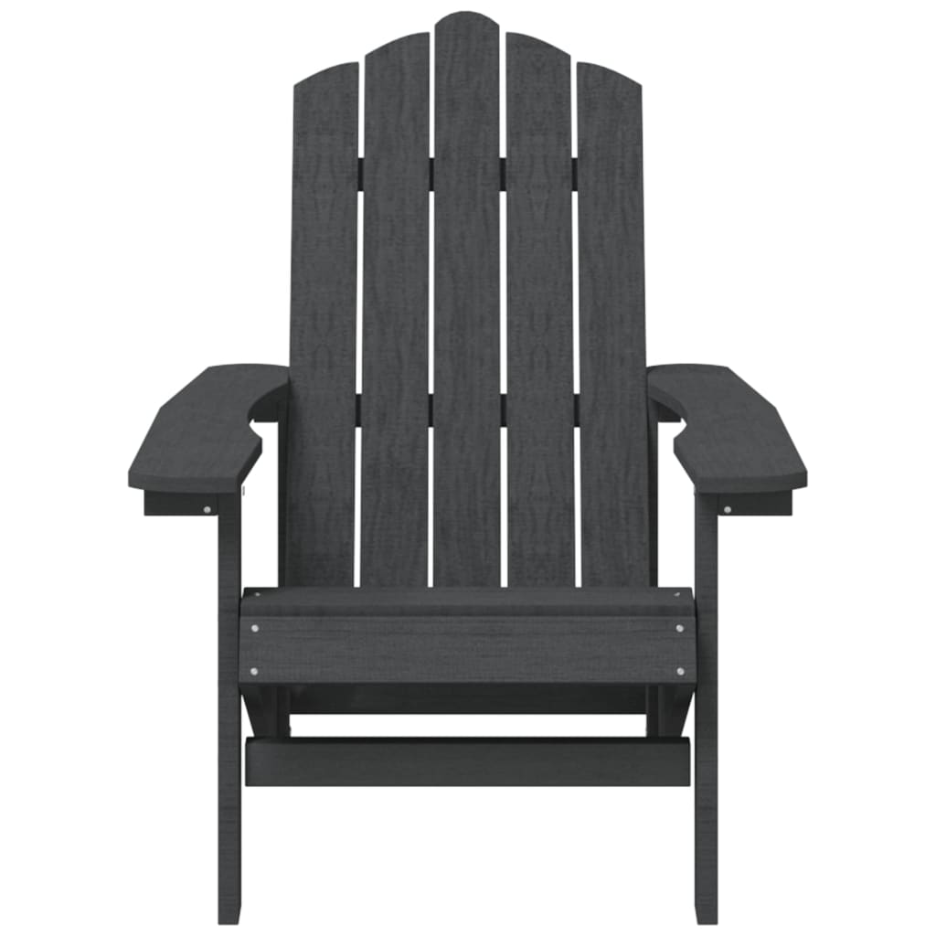 Sedie da Giardino Adirondack 2 pz in HDPE Antracite cod mxl 6745