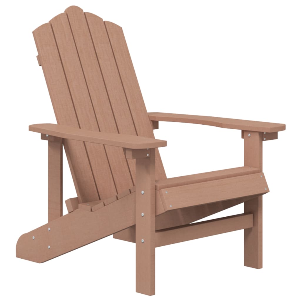 Sedie da Giardino Adirondack 2 pz in HDPE Marrone cod mxl 6746