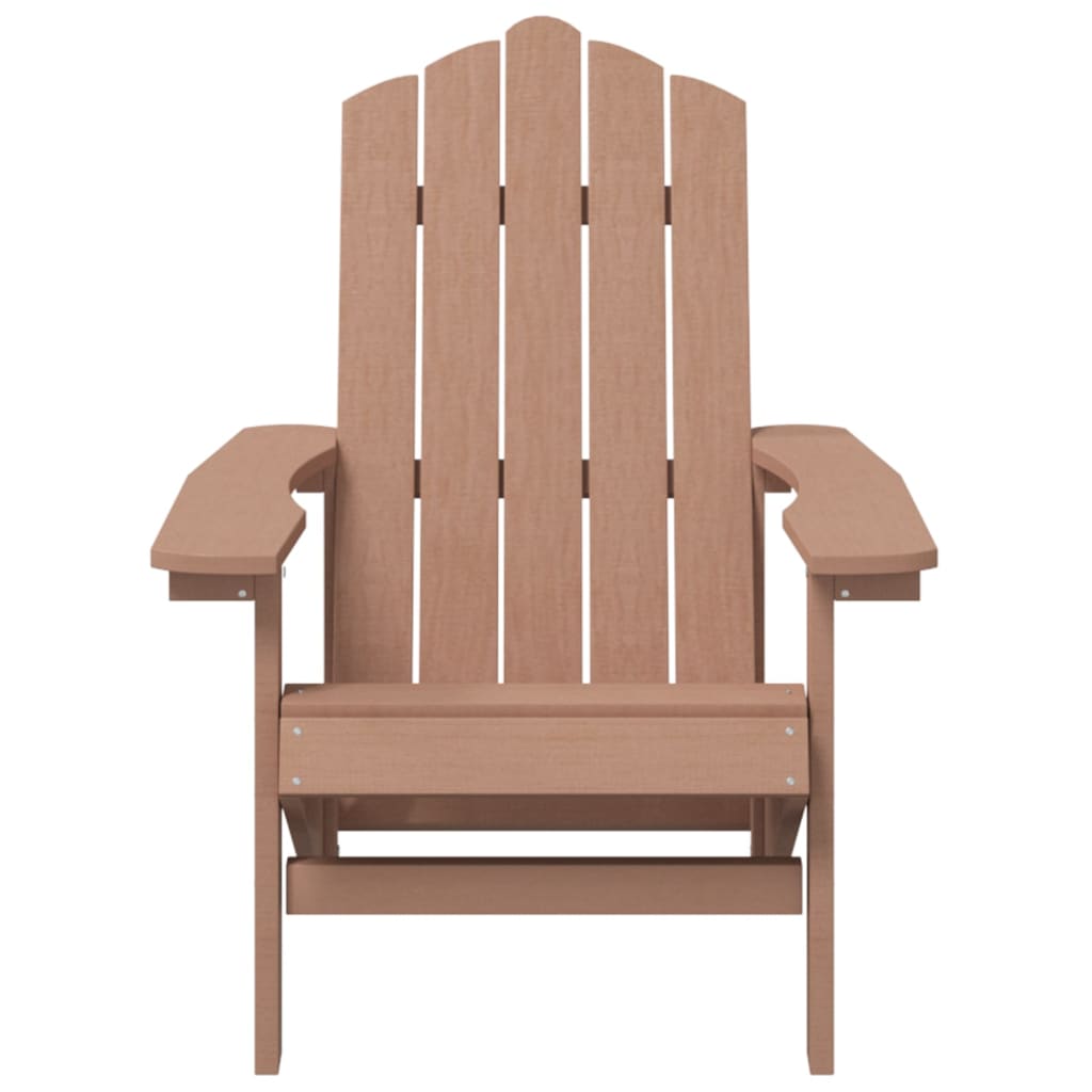 Sedie da Giardino Adirondack 2 pz in HDPE Marrone cod mxl 6746