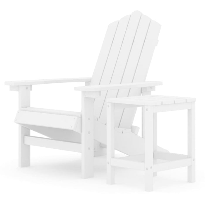 Sedia da Giardino con Tavolo Adirondack in HDPE Bianco cod mxl 6733