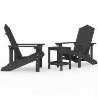 Sedie da Giardino con Tavolo Adirondack in HDPE Antracite cod mxl 6734