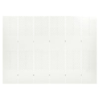 Paravento a 6 Pannelli 2 pz Bianco 240x180 cm in Acciaio 3095200