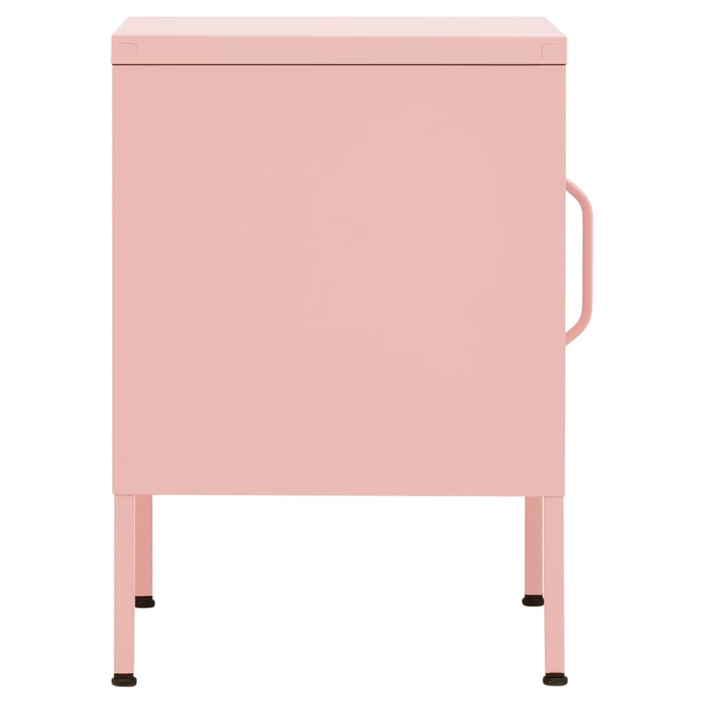 Comodini 2 pz Rosa 35x35x51 cm in Acciaio cod mxl 30363