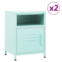 Comodini 2 pz Menta 35x35x51 cm in Acciaio cod mxl 57022