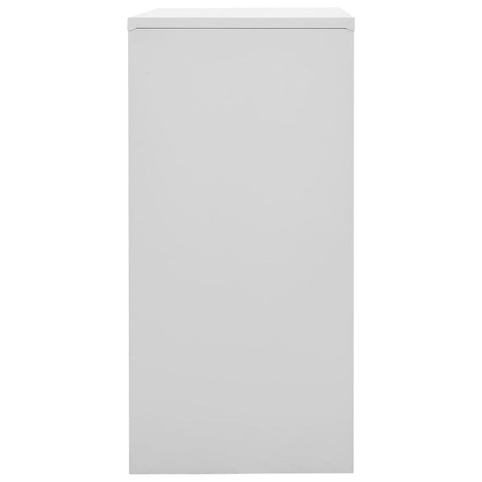 Armadietti e Chiavi 2pz Grigio Chiaro Blu 90x45x92,5cm Acciaio 3095232