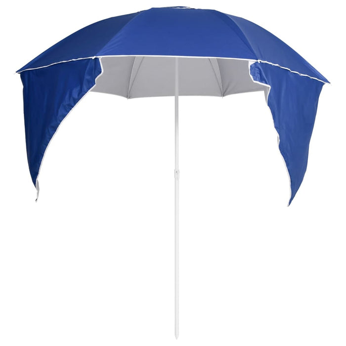 Ombrellone da Spiaggia con Teli Laterali Blu 215 cm cod 11506