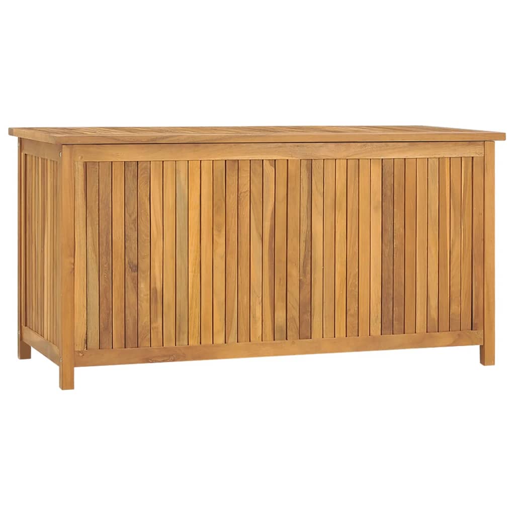 Cassa da Giardino 114x50x58 cm in Legno Massello di Teak 318732