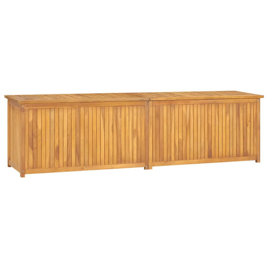 Cassa da Giardino 200x50x55 cm in Legno Massello di Teak 318735