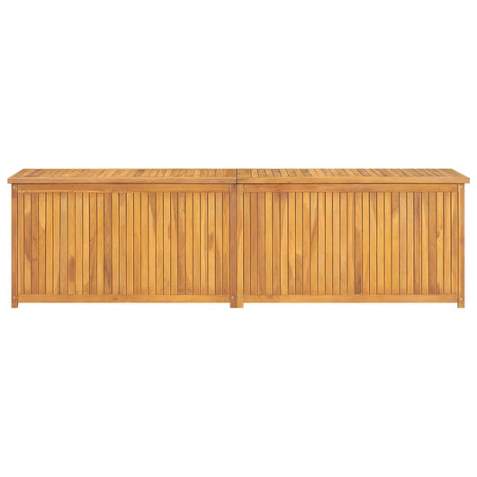 Cassa da Giardino 200x50x55 cm in Legno Massello di Teak 318735