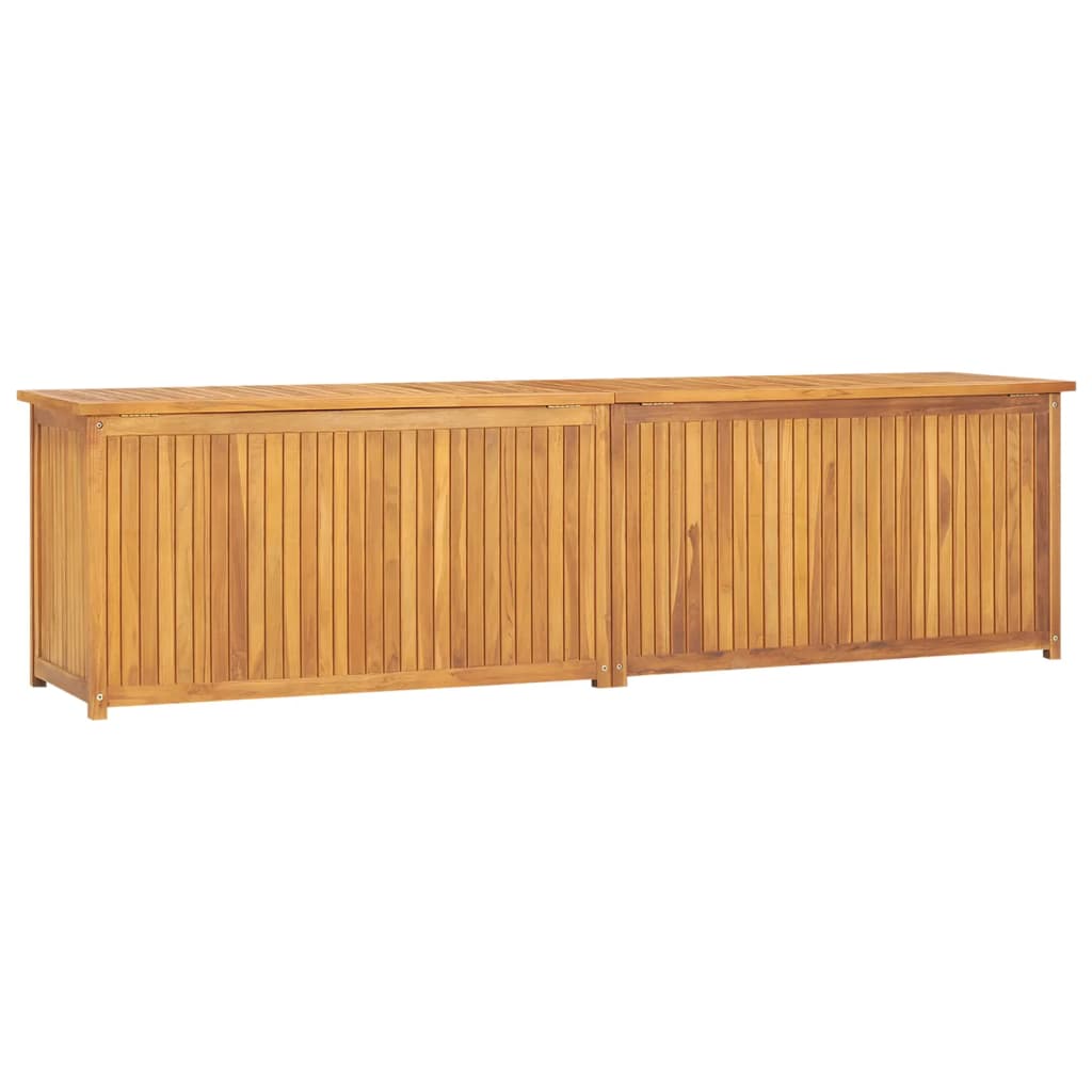 Cassa da Giardino 200x50x55 cm in Legno Massello di Teak 318735