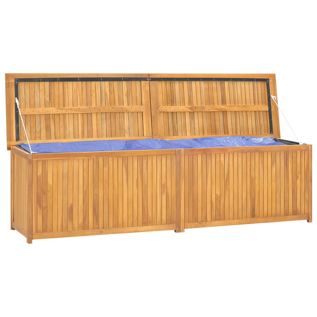 Cassa da Giardino 200x50x55 cm in Legno Massello di Teak 318735