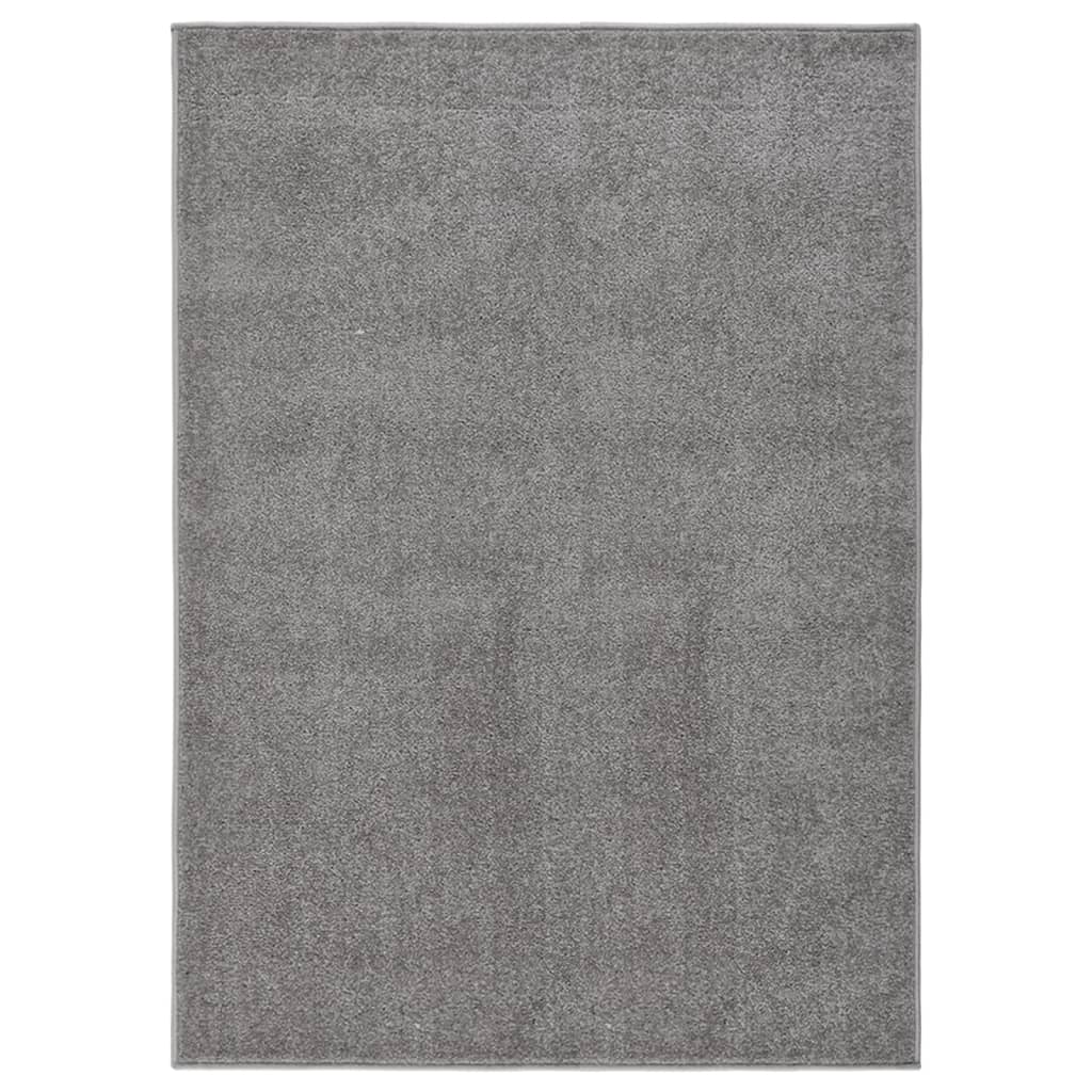 Tappeto a Pelo Corto 120x170 cm Grigio 340315