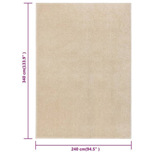 Tappeto a Pelo Corto 240x340 cm Beige cod mxl 65381