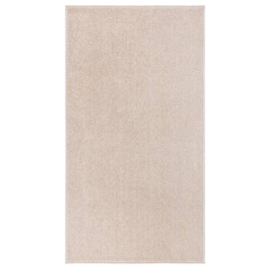 Tappeto a Pelo Corto 80x150 cm Beige Scuro 340337