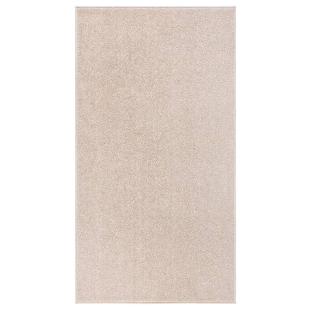 Tappeto a Pelo Corto 80x150 cm Beige Scuro 340337