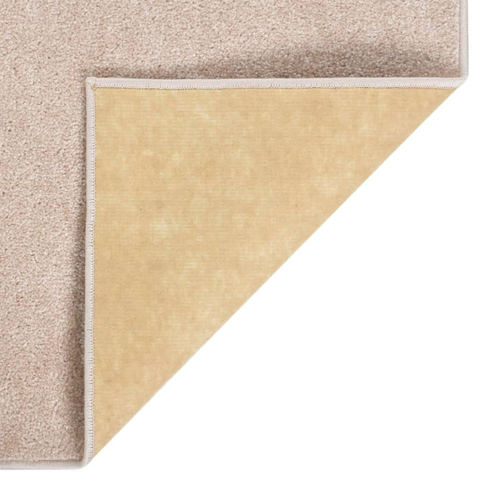 Tappeto a Pelo Corto 80x150 cm Beige Scuro 340337