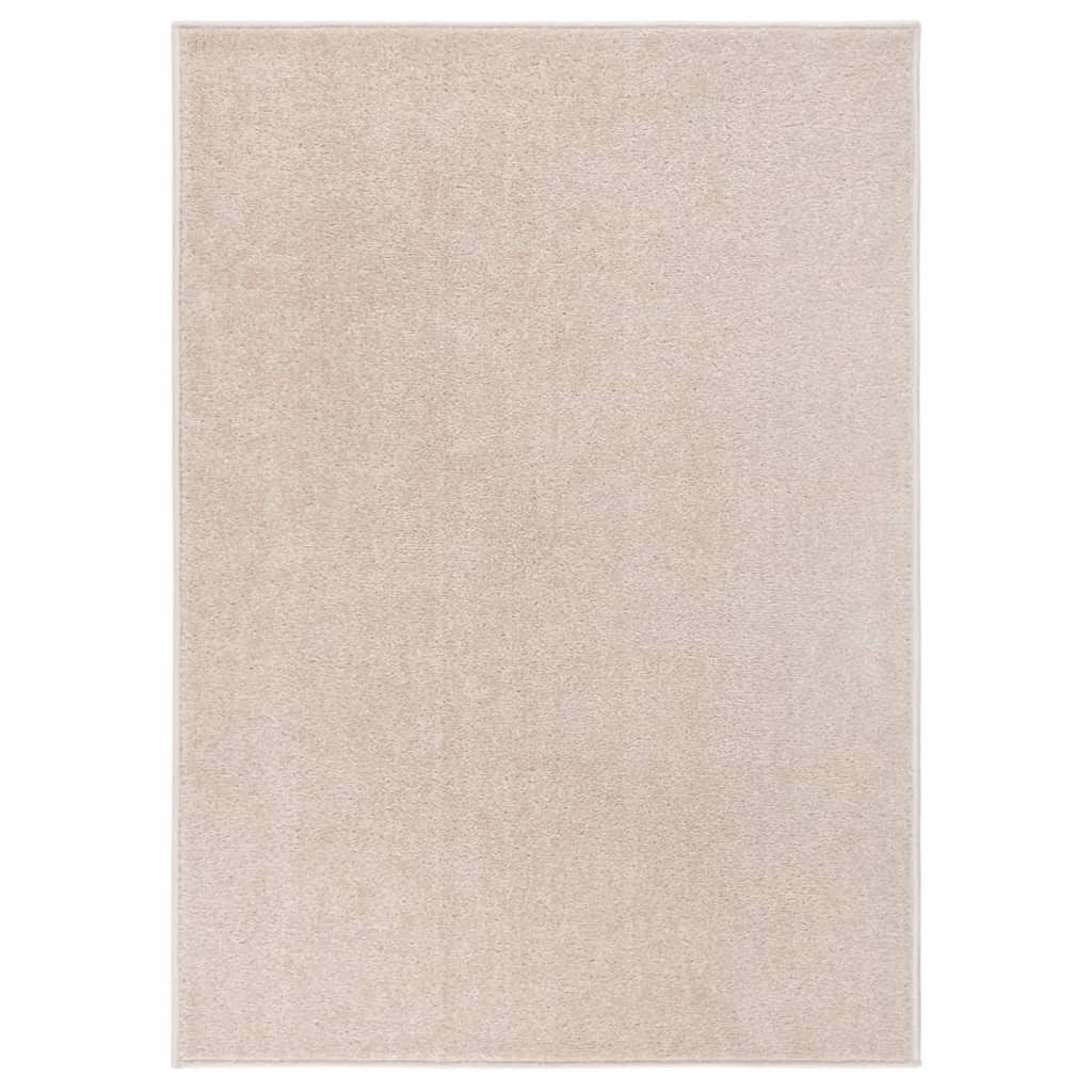 Tappeto a Pelo Corto 120x170 cm Beige Scuro 340339