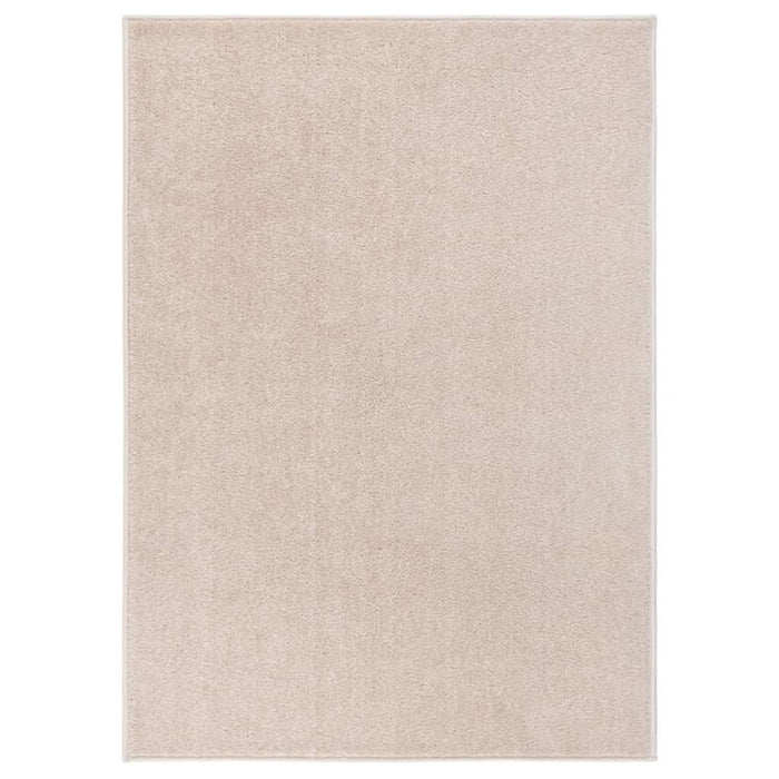 Tappeto a Pelo Corto 120x170 cm Beige Scuro 340339