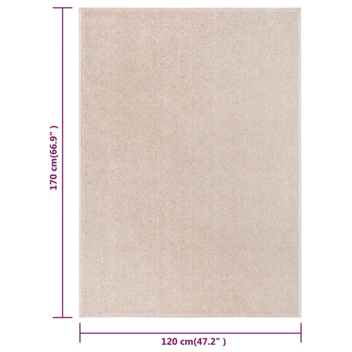 Tappeto a Pelo Corto 120x170 cm Beige Scuro cod mxl 65028