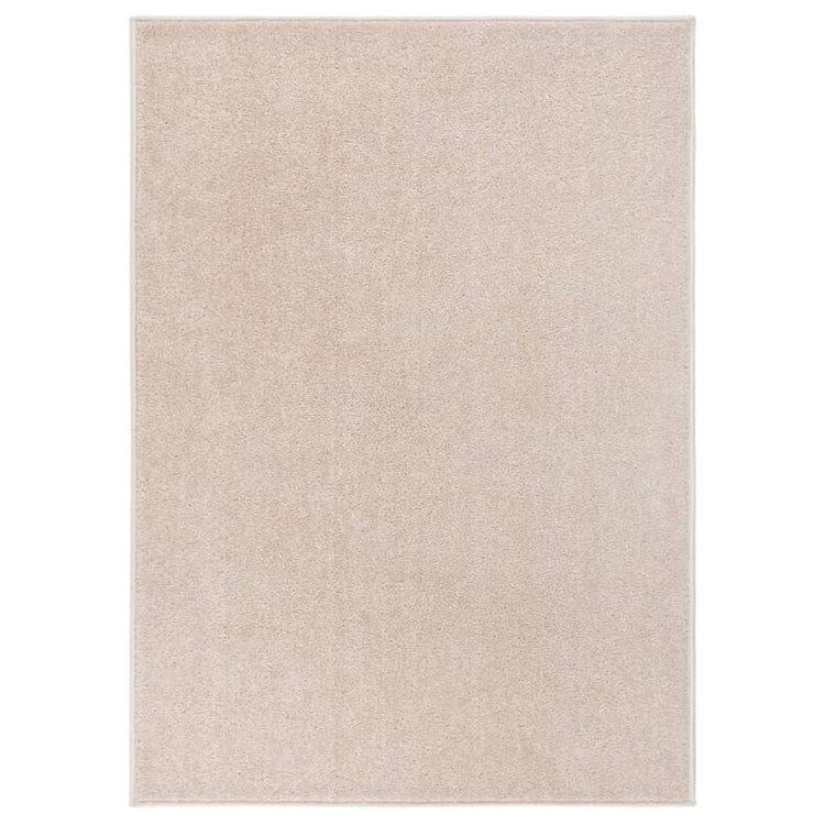 Tappeto a Pelo Corto 140x200 cm Beige Scuro 340340