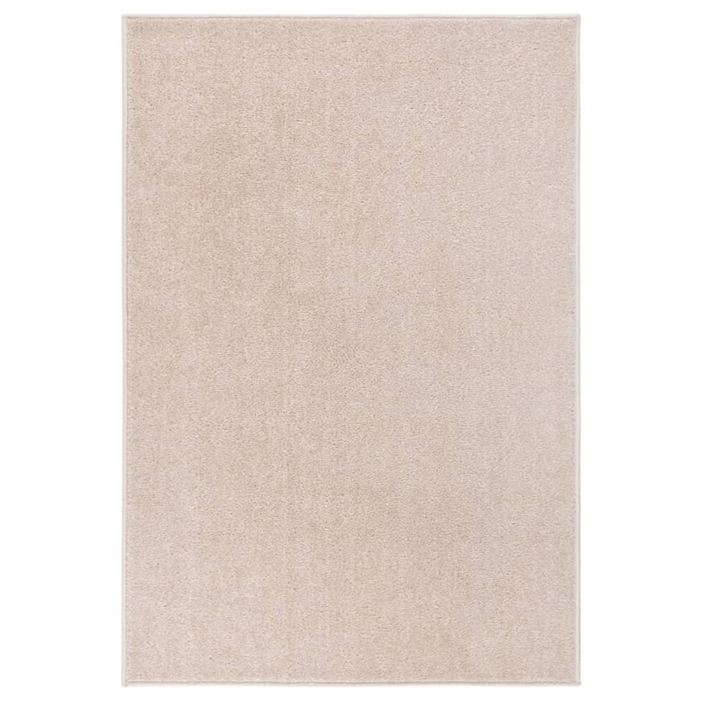 Tappeto a Pelo Corto 160x230 cm Beige Scuro 340341