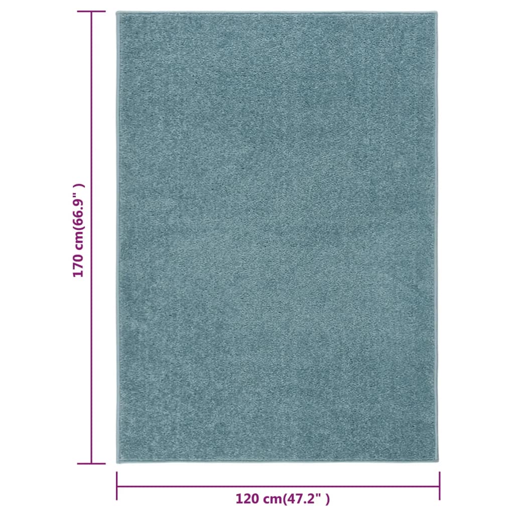 Tappeto a Pelo Corto 120x170 cm Blu 340347