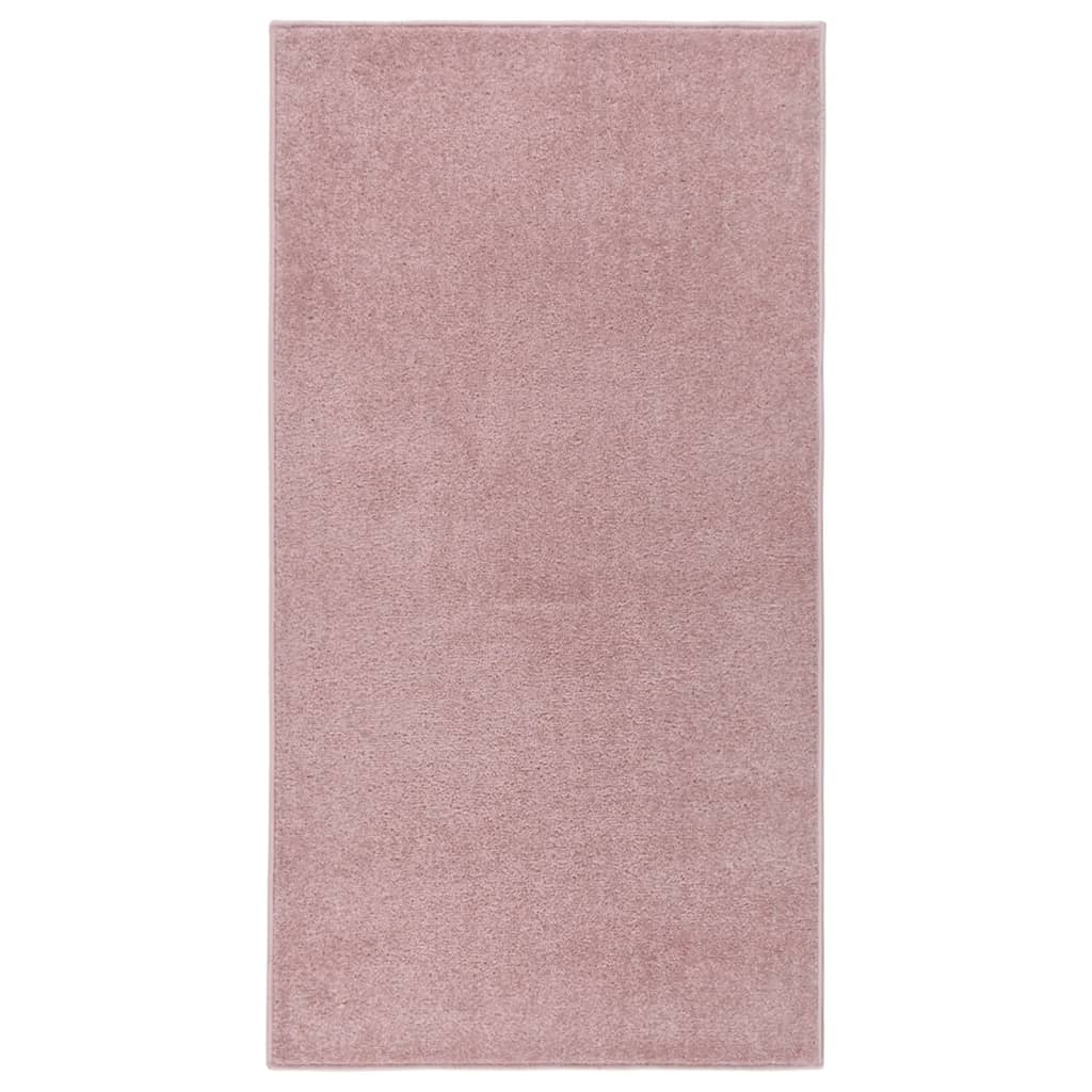 Tappeto a Pelo Corto 80x150 cm Rosa 340361