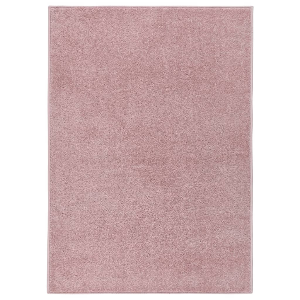 Tappeto a Pelo Corto 140x200 cm Rosa cod mxl 58074