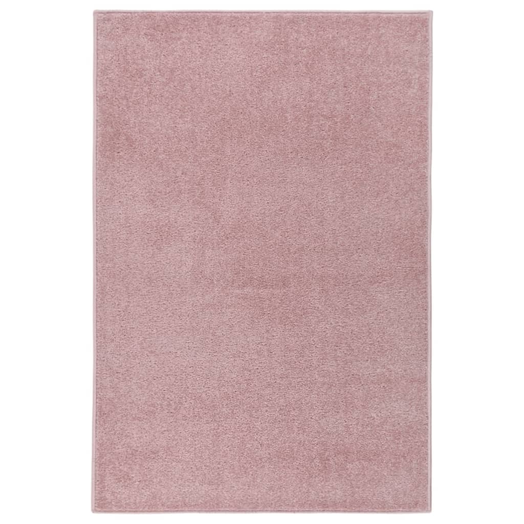 Tappeto a Pelo Corto 160x230 cm Rosa 340365