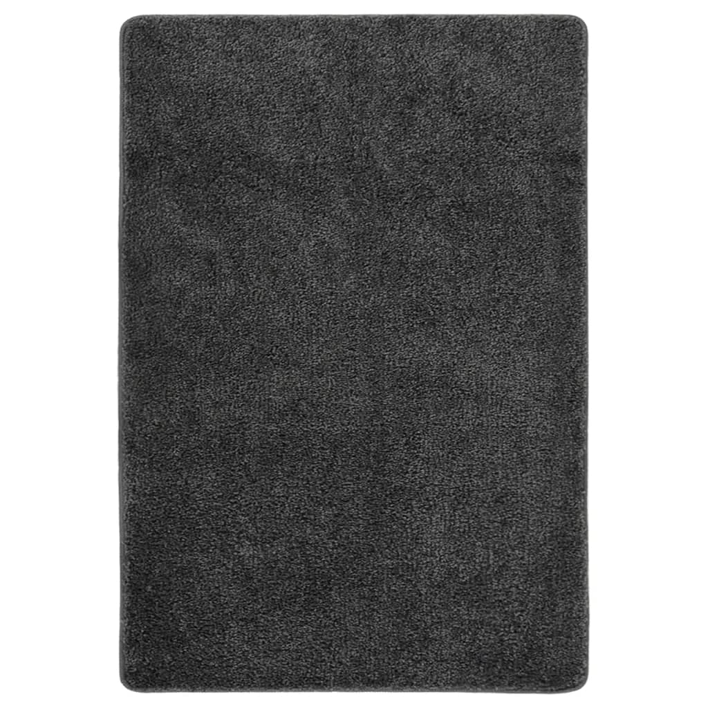 Tappeto Shaggy Grigio Scuro 120x170 cm Antiscivolo 340378