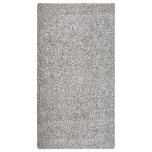 Tappeto Shaggy Grigio Chiaro 80x150 cm Antiscivolo cod mxl 76635