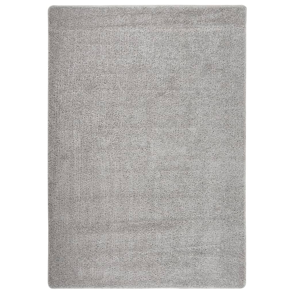 Tappeto Shaggy Grigio Chiaro 160x230 cm Antiscivolocod mxl 103861