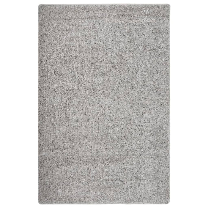 Tappeto Shaggy Grigio Chiaro 200x290 cm Antiscivolo 340386