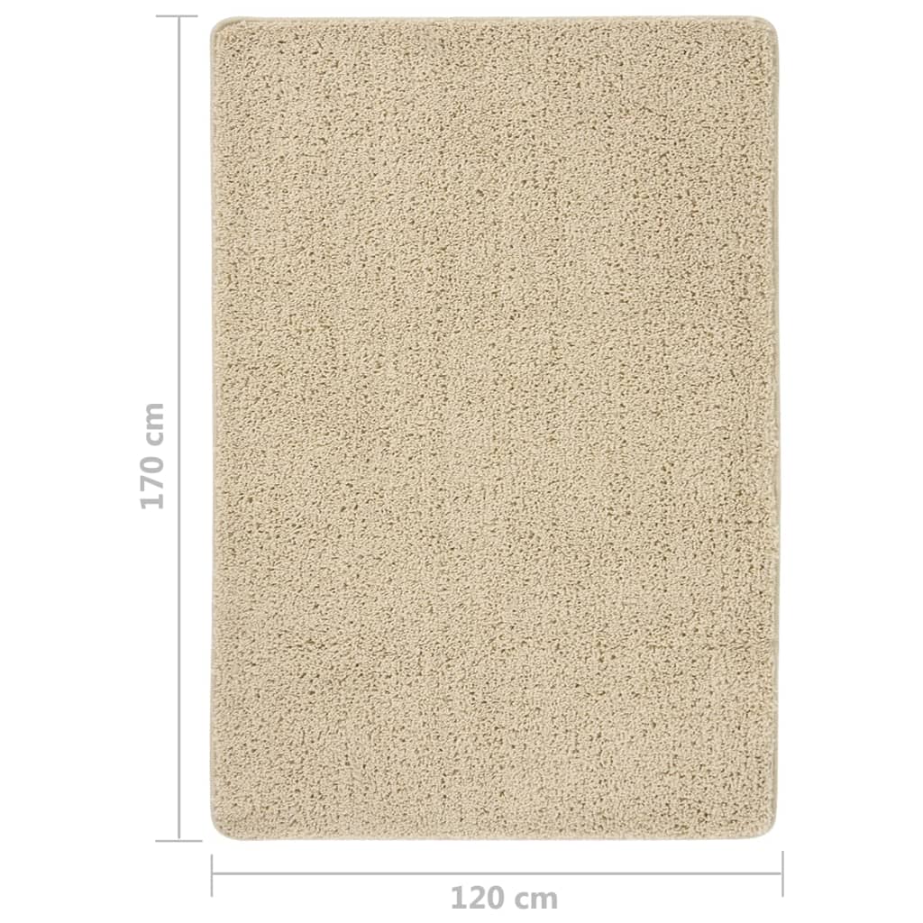 Tappeto Shaggy Crema 120x170 cm Antiscivolo cod mxl 69547