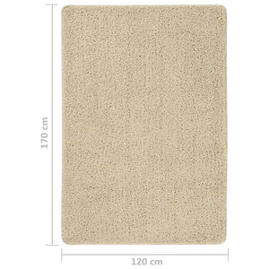 Tappeto Shaggy Crema 120x170 cm Antiscivolo cod mxl 69547