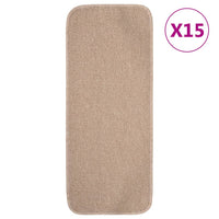 Tappetini Scale 15 pz 60x25 cm Beige Antiscivolo Rettangolari cod mxl 70787