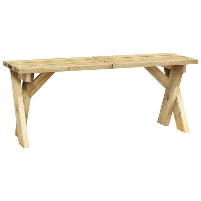 Panca da Giardino 110 cm in Legno di Pino Impregnato cod mxl 45728