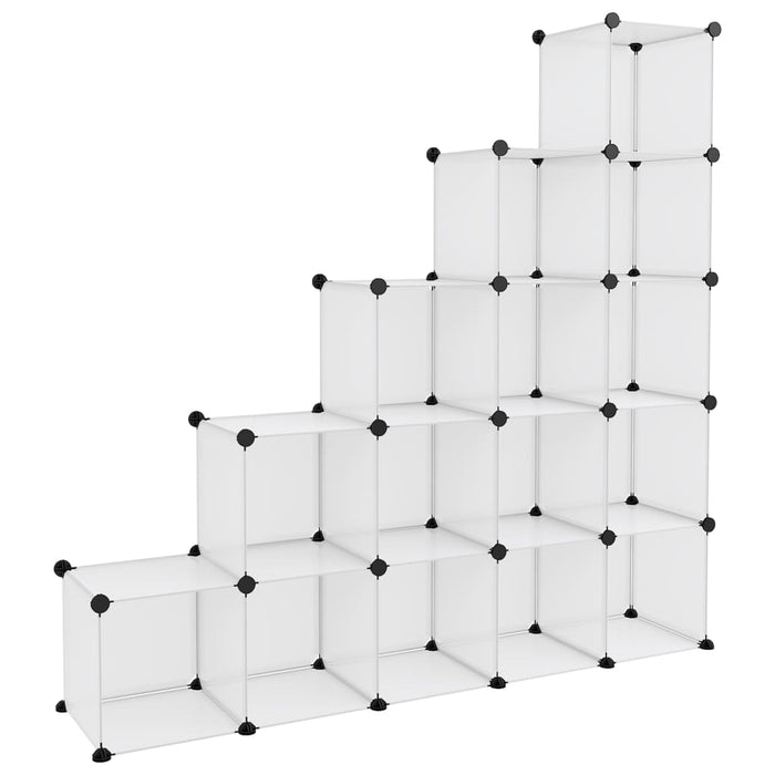 Organizzatore Portaoggetti con 15 Cubi Trasparenti in PP cod mxl 54408