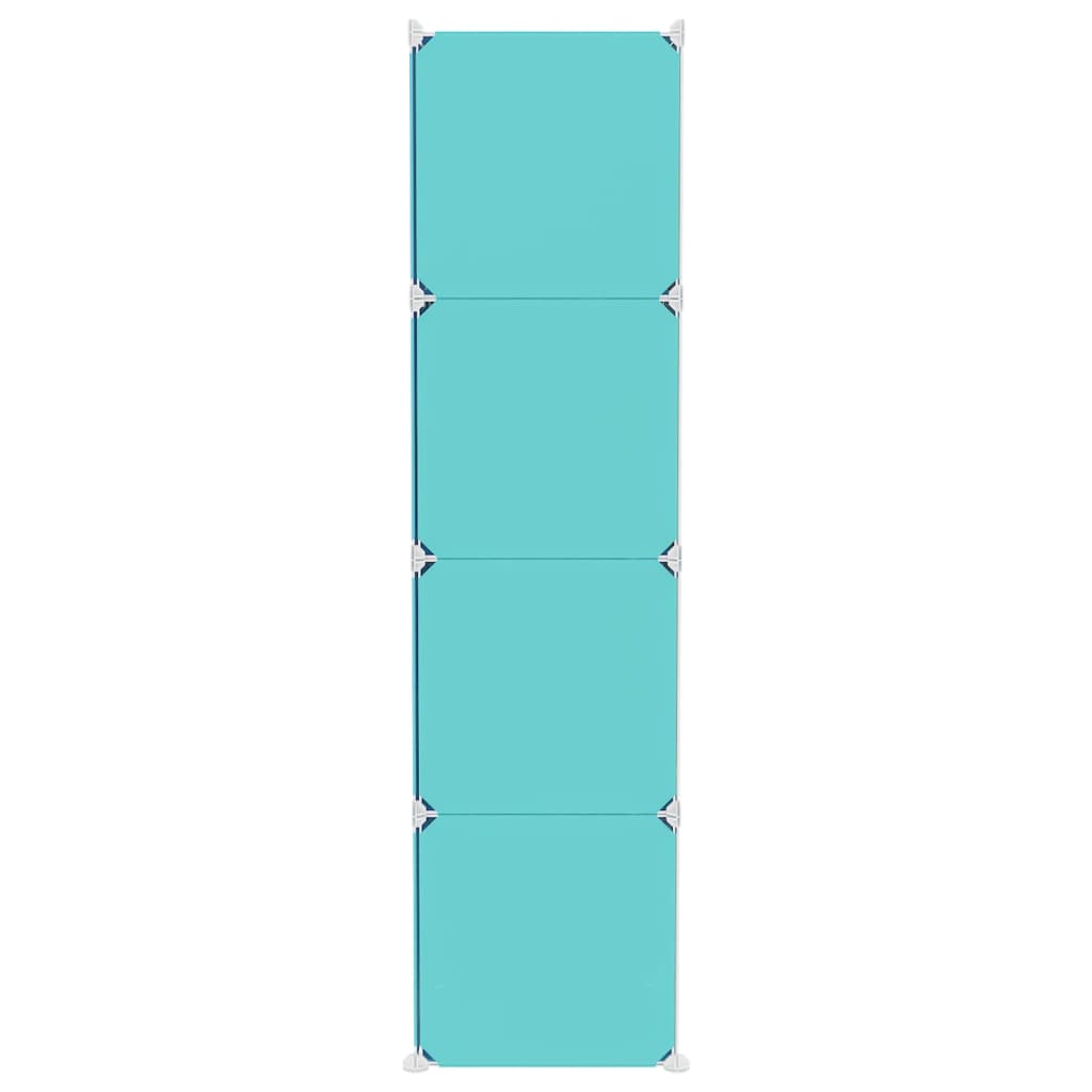 Scaffale Portaoggetti per Bambini con 12 Cubi Verdi in PP 340579