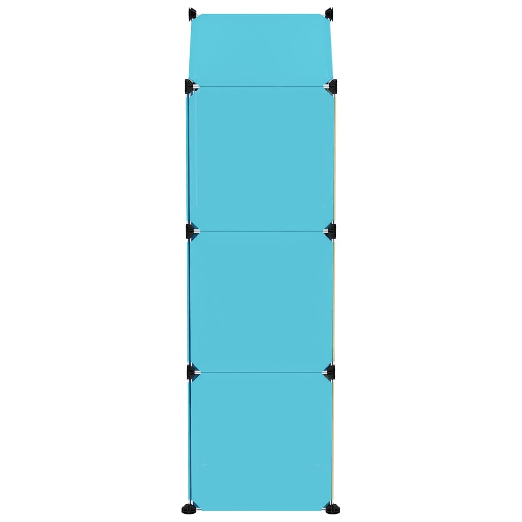 Scaffale Portaoggetti per Bambini con 8 Cubi Blu in PP cod mxl 43586