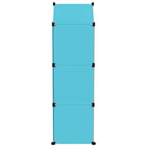 Scaffale Portaoggetti per Bambini con 8 Cubi Blu in PP cod mxl 43586