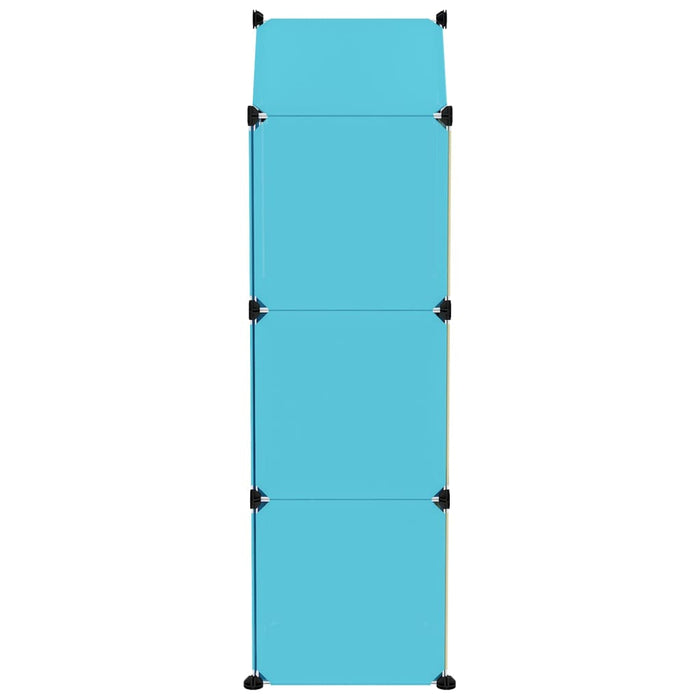 Scaffale Portaoggetti per Bambini con 8 Cubi Blu in PP cod mxl 43586