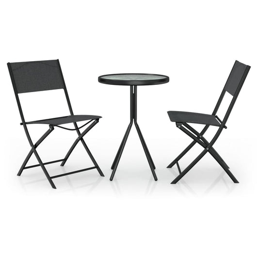 Set da Bistrot 3 pz in Acciaio Nero cod mxl 35387