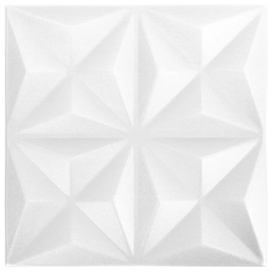 Pannelli Murali 3D 48 pz 50x50 cm Bianchi Origami 12 m² cod mxl 5910