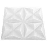 Pannelli Murali 3D 12 pz 50x50 cm Bianchi Origami 3 m² cod mxl 17070