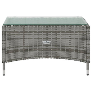 Set Divani da Giardino 8 pz con Cuscini in Polyrattan Grigio 3095959