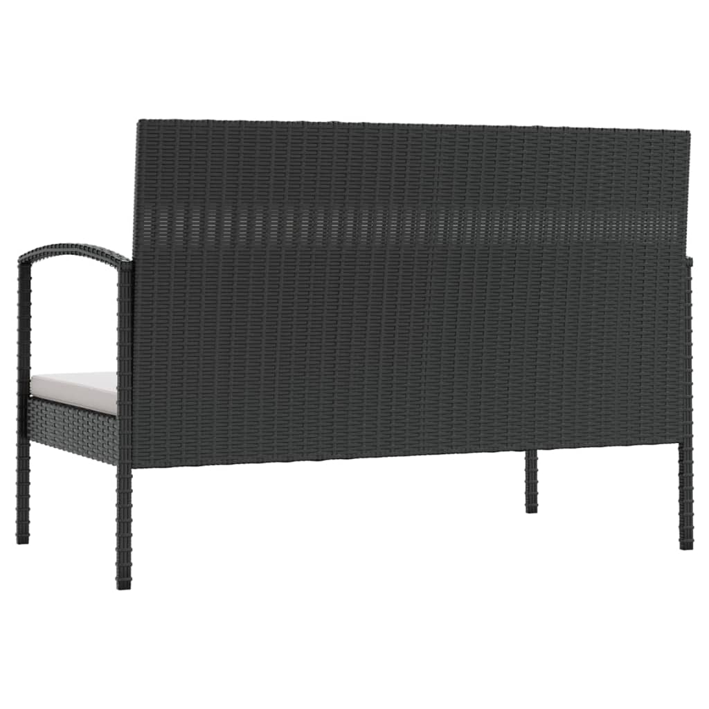 Set Divani da Giardino 16 pz con Cuscini in Polyrattan Nero cod mxl 45881