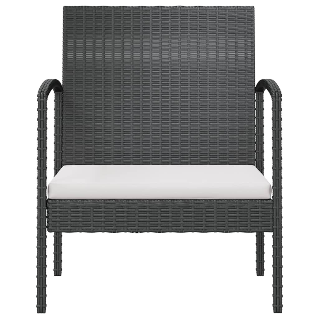 Set Divani da Giardino 16 pz con Cuscini in Polyrattan Nero cod mxl 45881