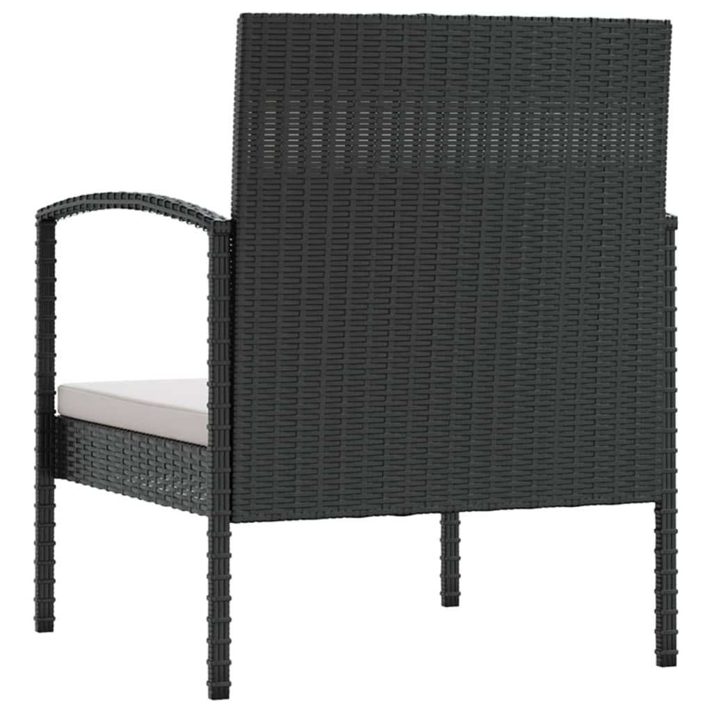 Set Divani da Giardino 16 pz con Cuscini in Polyrattan Nero cod mxl 45881